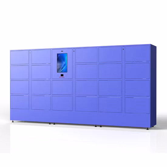 Casilleros inteligentes de acero modificados para requisitos particulares del paquete del código Qr del casillero de almacenamiento electrónico del equipaje